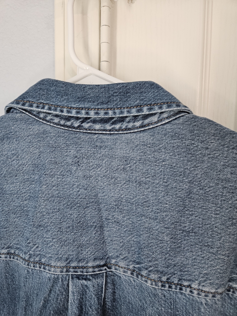 Relaxed Denim Shirt - Medium Wash - Picture 9 of 15